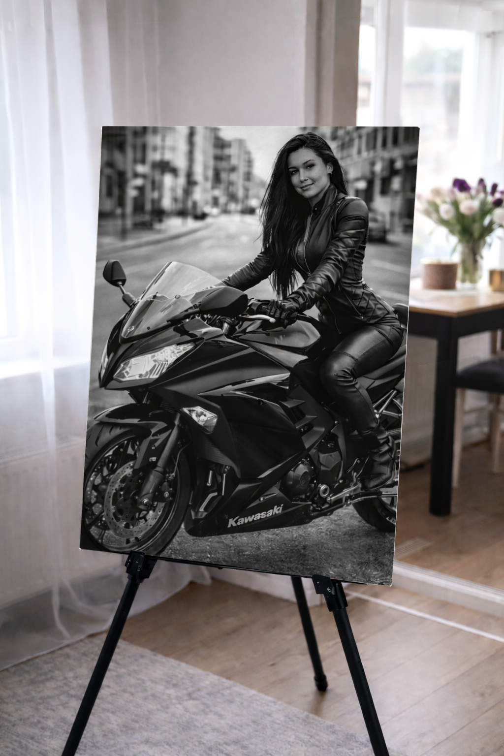 Personalisierte Metallkunst – Dein Foto (50x70 cm)