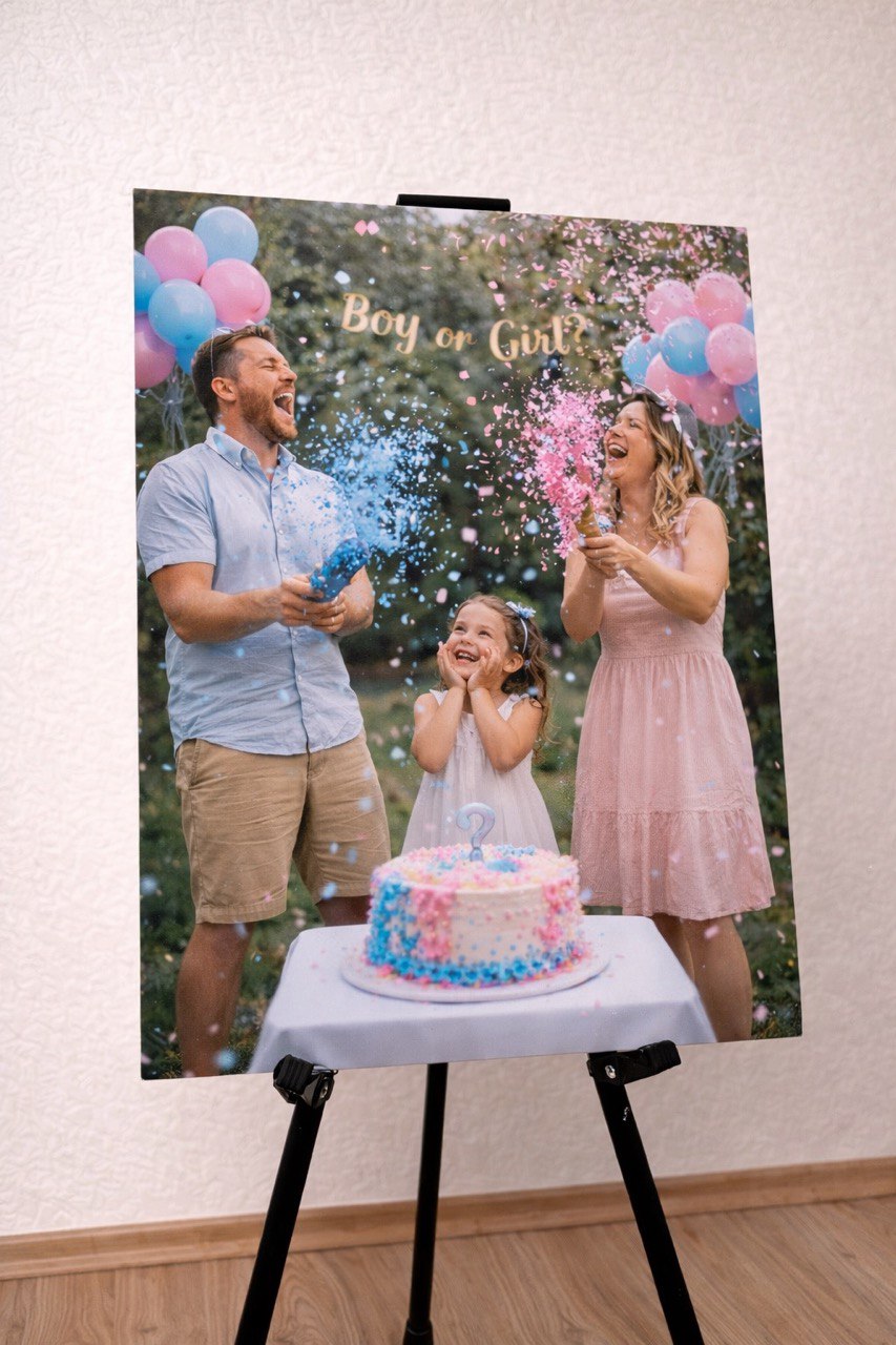 Personalisierte Metallkunst – Dein Foto (50x70 cm)